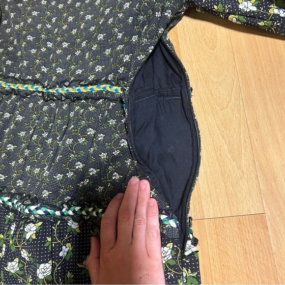 Anthropologie Karoline Tiered Maxi Dress Long Sleeve Ditsy Floral size 14 Boho - Picture 13 of 16